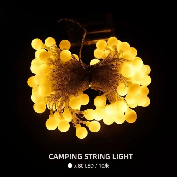 ไฟกลม camping สีส้ม โรแมนติก เสียบ USB
