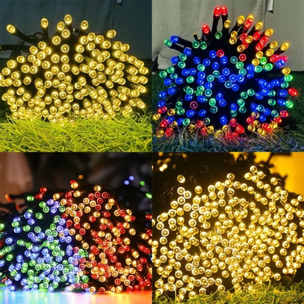 ชุดสายไฟแต่งสวนกลมจิ๋ว คละสี ยาว 10 เมตร ชุดใหญ่