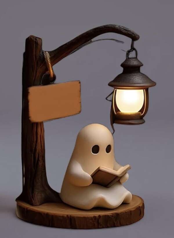 ไฟตั้งโต๊ะโคมไฟบ้านผีสิง ตัวการ์ตูน