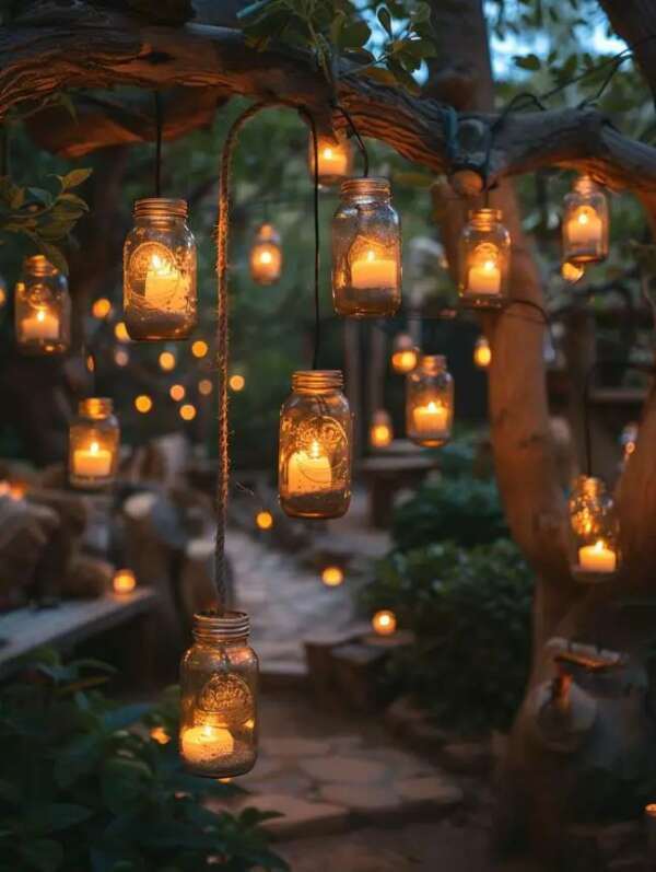 ไฟโคมแก้วแขวน สไตล์วินเทจ เซ็ตใหญ่